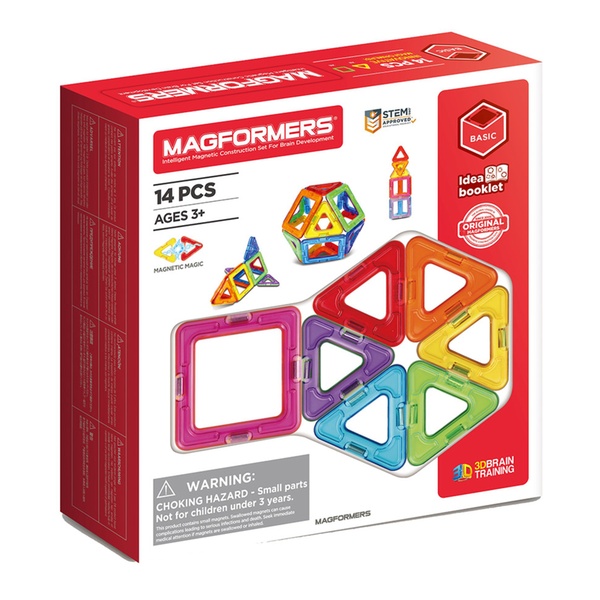 Set Joc Magnetic Copii Magformers (14 Piese Magnetice)