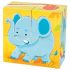 Cuburi Din Lemn Pentru Bebeluși - Animale Sălbatice Elefant