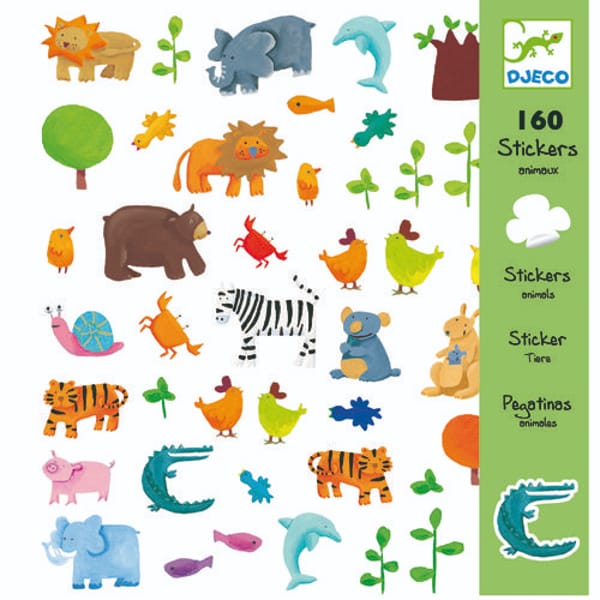 Abtibilduri Copii – Animale Si Plante (160 Stickere)