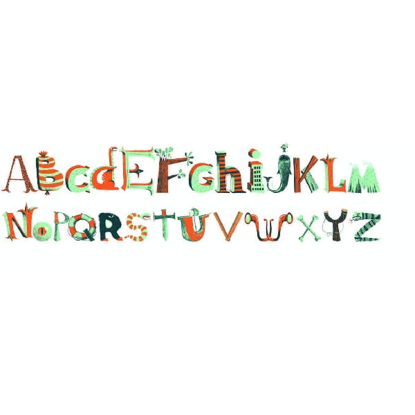 Stickere Perete Litere Alfabet (112 Stickere)