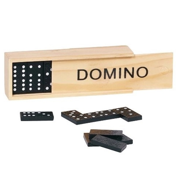 Joc Mini Domino In Cutie Din Lemn