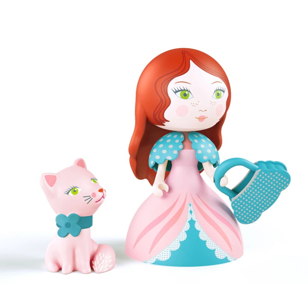 Jucarie Figurina Printesa Rosa si Pisicuta