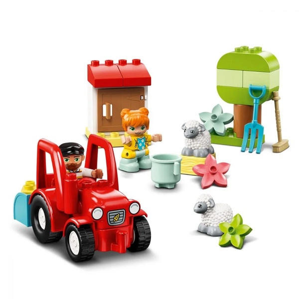 LEGO DUPLO – Tractor Agricol Și Animale La Fermă (10950)