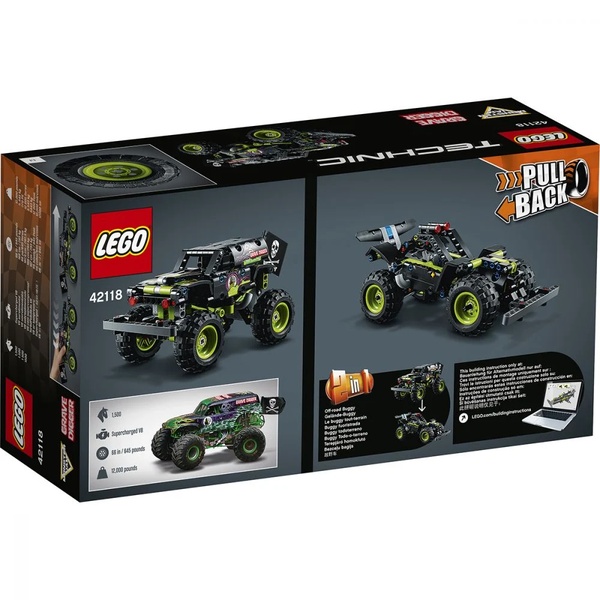 Masina LEGO Technic – Monster Jam Grave Digger (42118) (back)