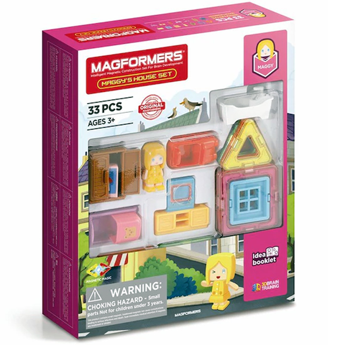 Set Magnetic Copii Magformers Casa Lui Maggy (33 Piese)