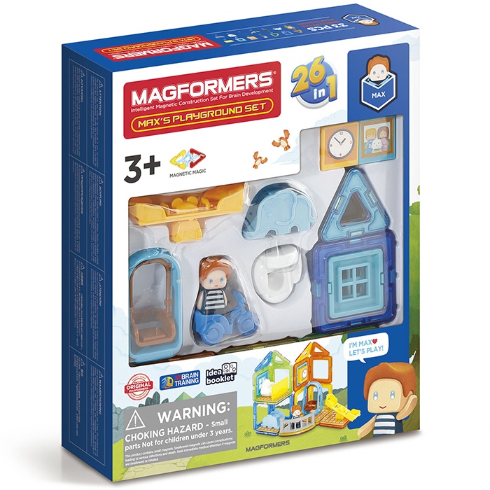 Set Magnetic Copii Magformers – Locul De Joaca Al Lui Max (33 Piese)