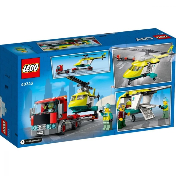 LEGO® City – Transportul elicopterului de salvare (60343)-2