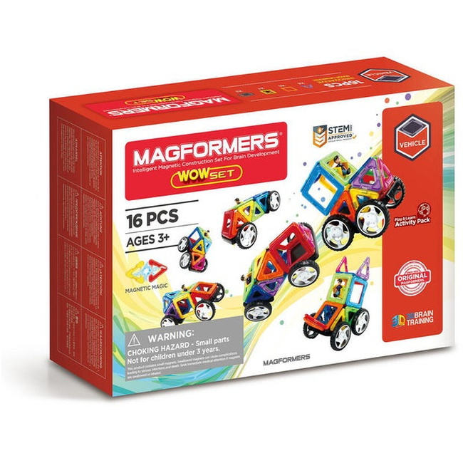 Set Magnetic Copii – Magformers WOW (16 Piese)