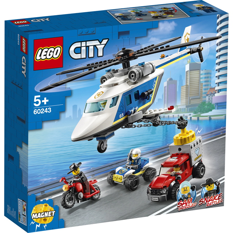 LEGO® City – Urmarire Cu Elicopterul Poliției (60243)