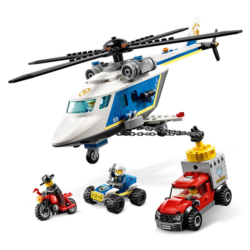 LEGO® City – Urmarire Cu Elicopterul Poliției (60243)-2